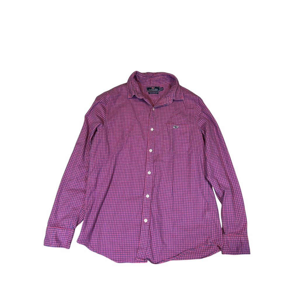 Vineyard Vines Slim Fit Tucker Shirt Long Sleeve Plaid Button Down Mens M Preppy